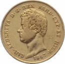 Sardinien 20 Lire 1847 - Car. Albertus